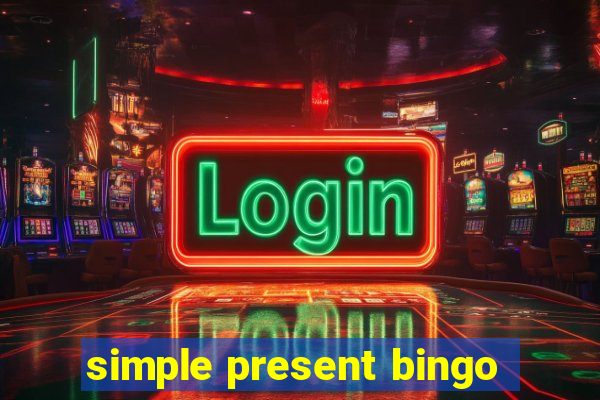 simple present bingo