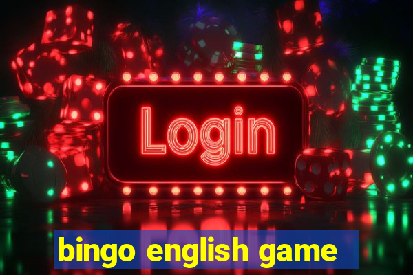 bingo english game