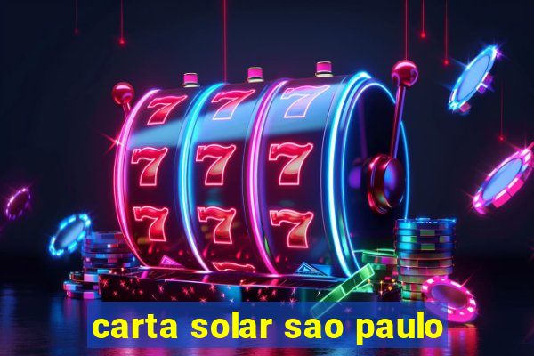 carta solar sao paulo