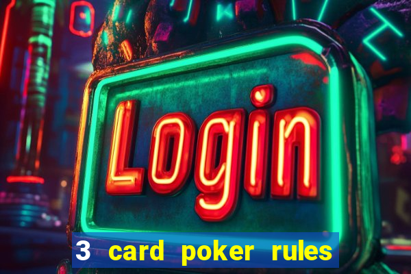 3 card poker rules in casino