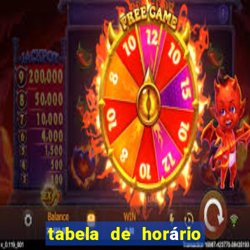 tabela de horário do fortune tiger