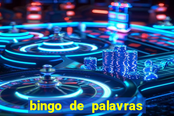 bingo de palavras para 3 ano