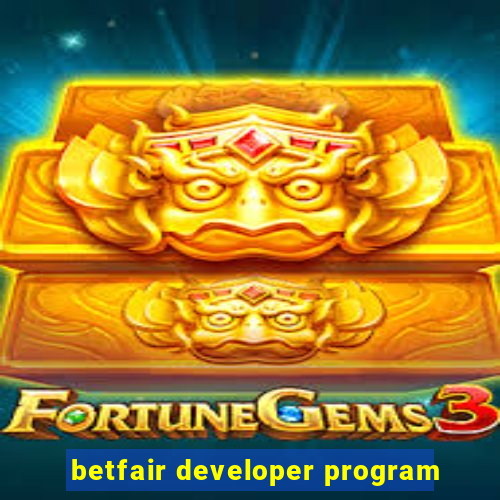 betfair developer program