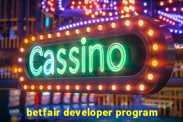 betfair developer program