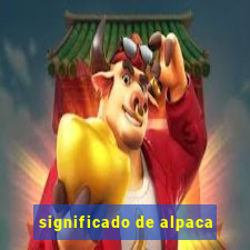 significado de alpaca