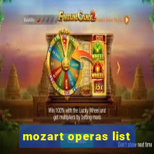 mozart operas list