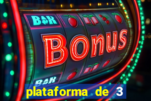 plataforma de 3 reais cassino