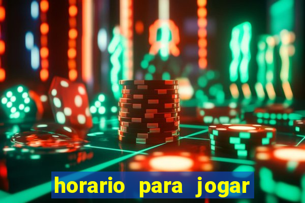 horario para jogar fortune tiger hoje