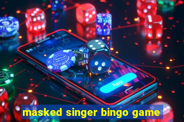 masked singer bingo game