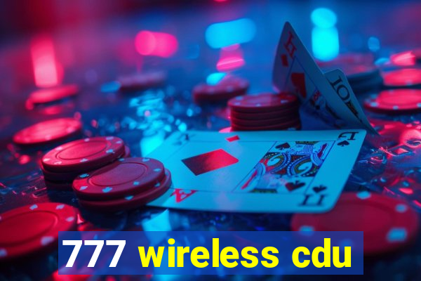 777 wireless cdu