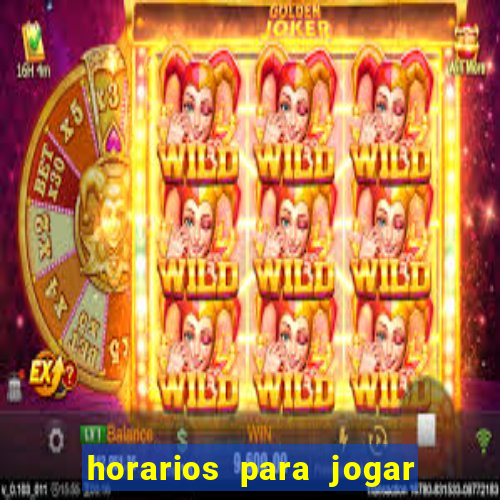 horarios para jogar fortune mouse