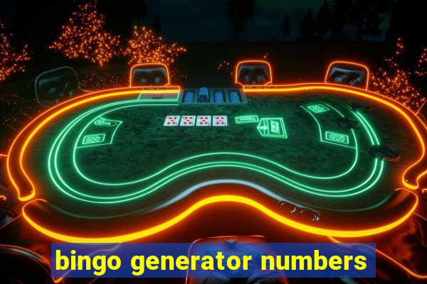 bingo generator numbers