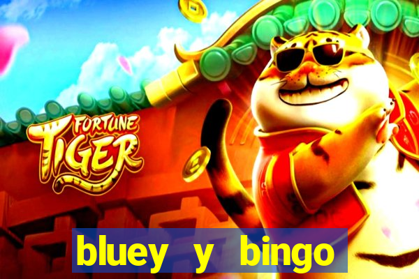 bluey y bingo bailando png