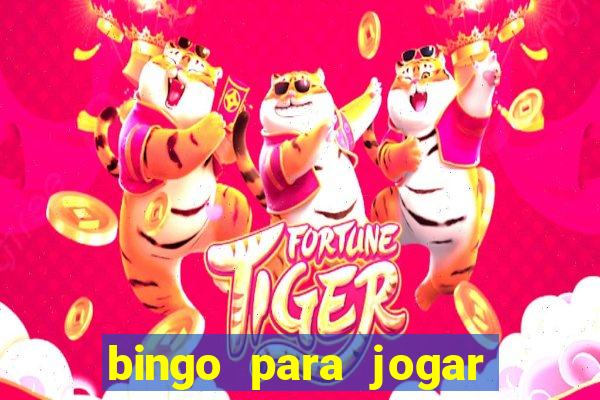 bingo para jogar com os amigos