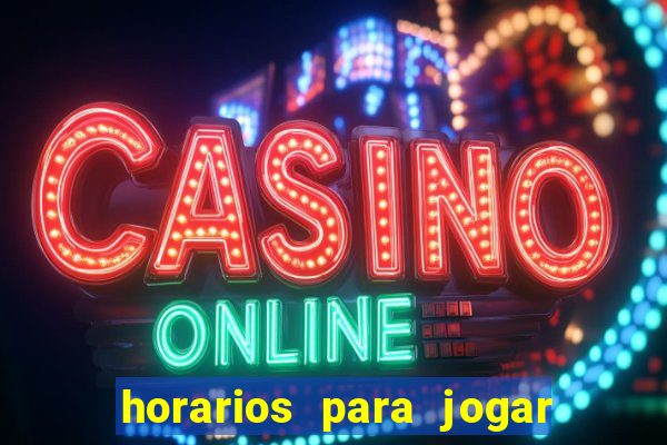 horarios para jogar fortune rabbit