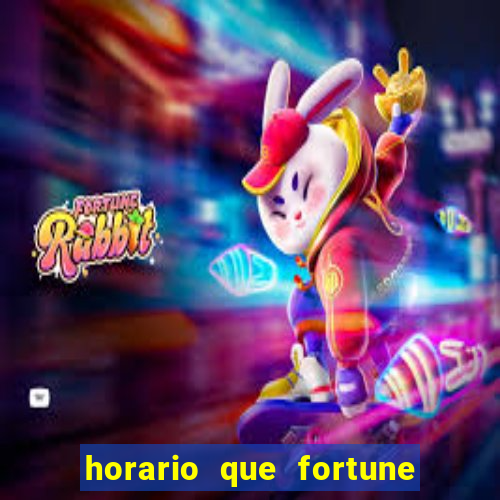 horario que fortune tiger paga