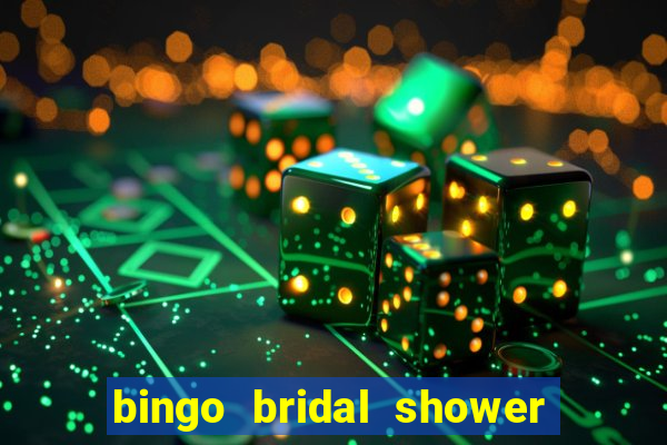 bingo bridal shower games free printables