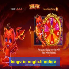 bingo in english online