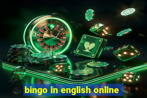 bingo in english online