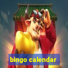 bingo calendar