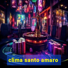 clima santo amaro