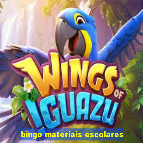 bingo materiais escolares