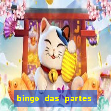 bingo das partes do corpo