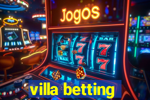 villa betting