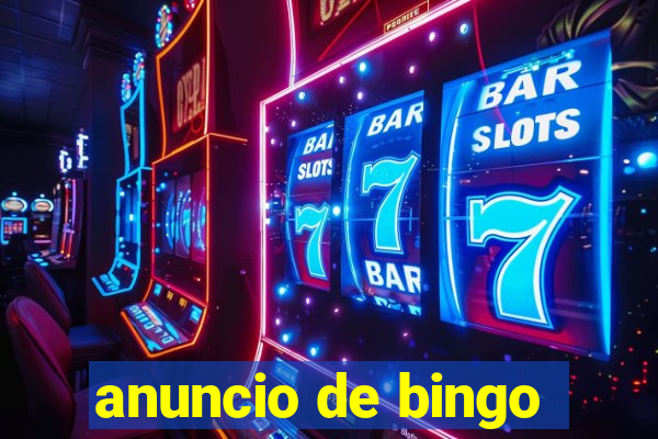 anuncio de bingo