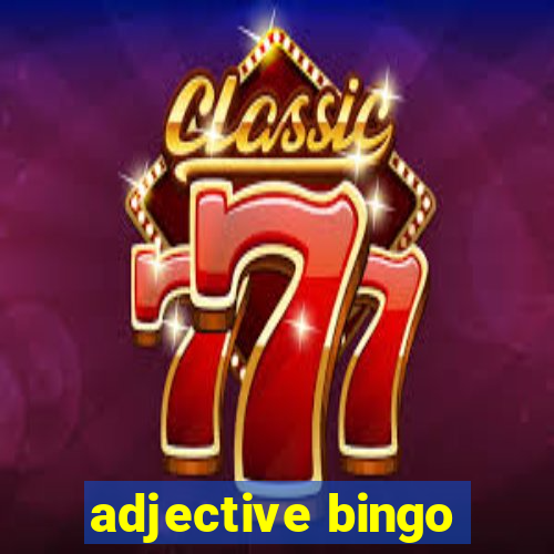 adjective bingo