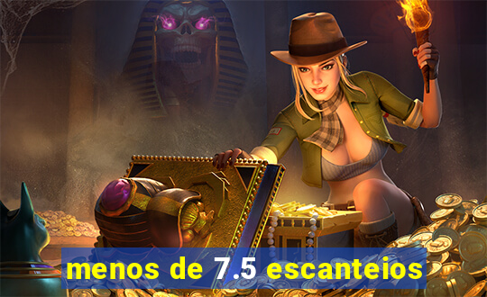 menos de 7.5 escanteios