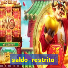 saldo restrito sporting bet