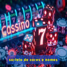 sorteio de cores e nomes