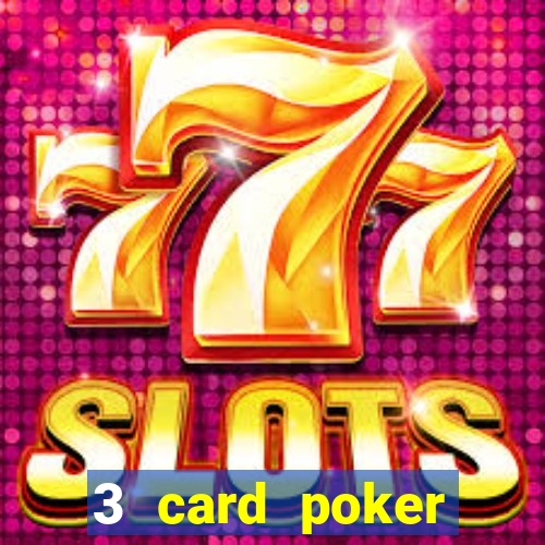 3 card poker casino odds