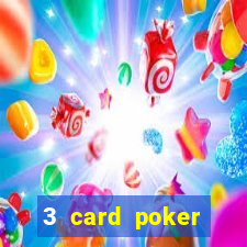 3 card poker casino odds