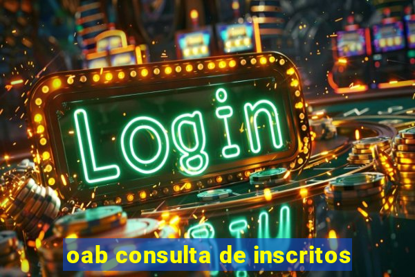 oab consulta de inscritos