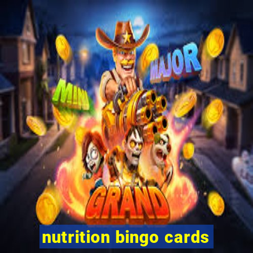 nutrition bingo cards