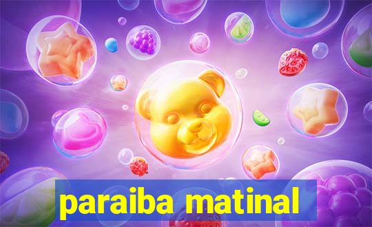 paraiba matinal