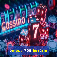 ônibus 705 horário