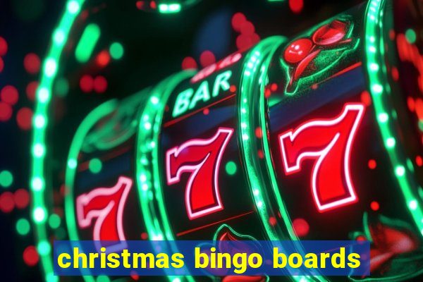 christmas bingo boards