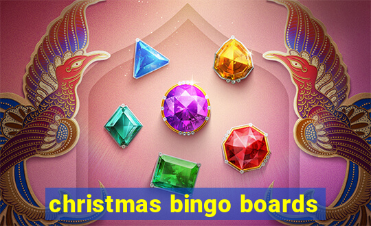 christmas bingo boards