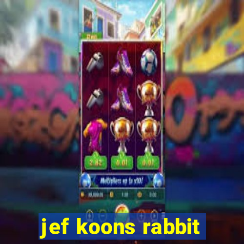 jef koons rabbit