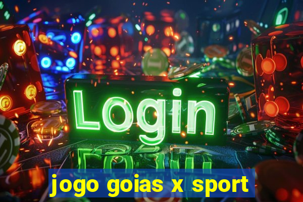 jogo goias x sport