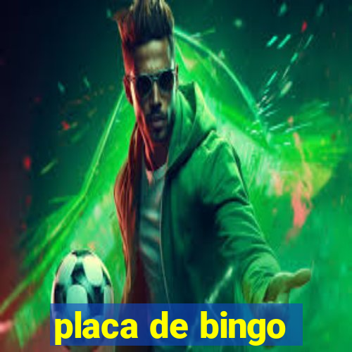 placa de bingo