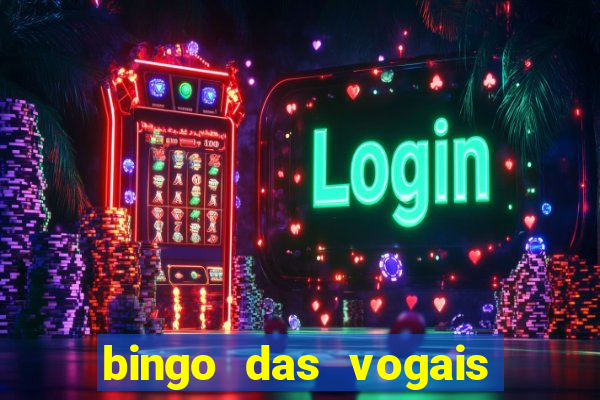 bingo das vogais colorido para imprimir