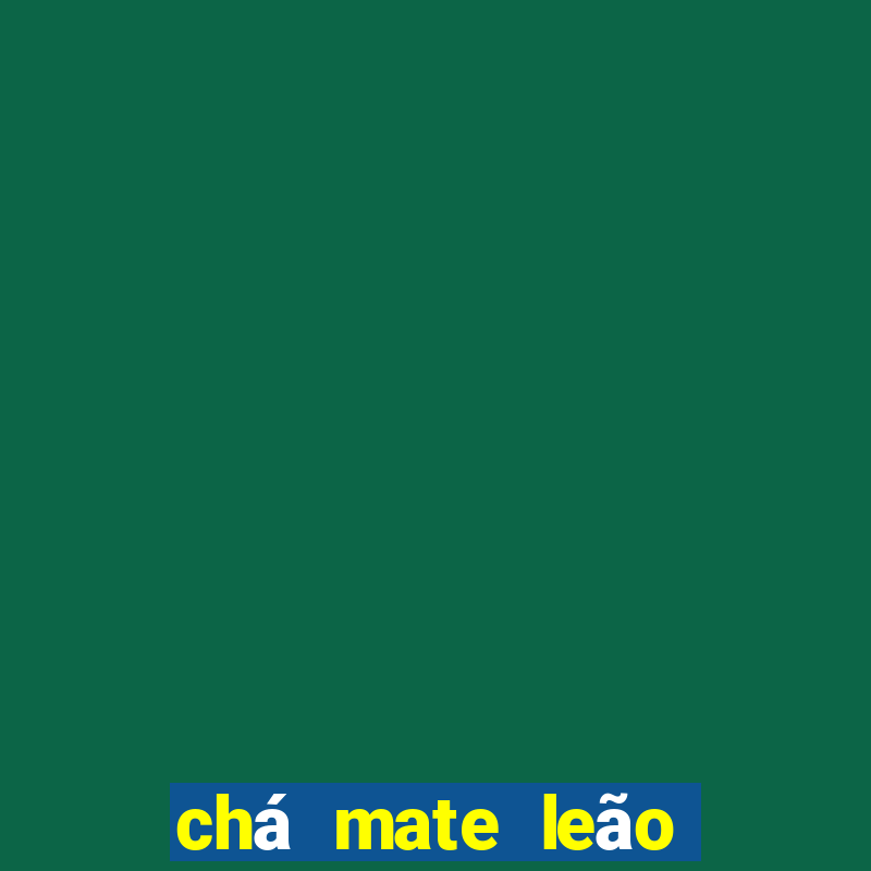 chá mate leão tem cafeína