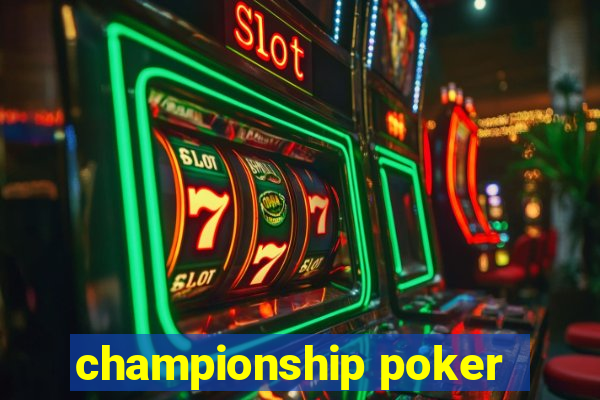 championship poker