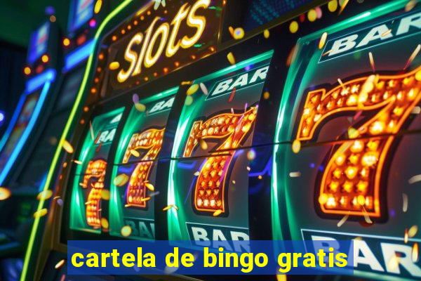 cartela de bingo gratis