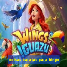 coisas baratas para bingo