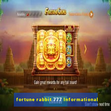 fortune rabbit 777 Informational